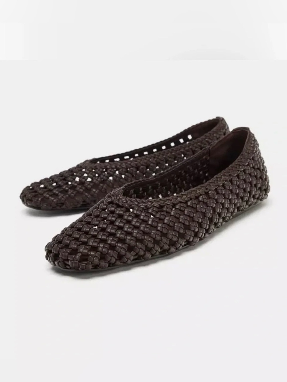 Zara Woven Ballet Flats